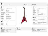 Jackson X Series Rhoads RRX24 Laurel Fingerboard Red Black Bevels Jackson X Series Rhoads RRX24 Laurel Fingerboard Red Black Bevels